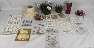 2012 Yankee Candle Set ladybug Accents Stickers And Magnets curated